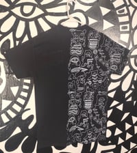 Image 3 of Half Guice Monsters Black and White Shirt