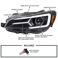 Image 2 of SPEC-D Tuning 15-21 WRX / 15-17 STI LED Bar Headlights