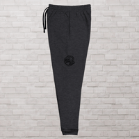 Image 3 of Black and White Patch Unisex Joggers 