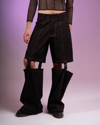 Image 1 of OVERSIZED COTTON GABARDINE TROUSERS