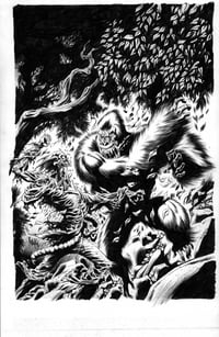 Image 1 of Ape VS Zombie Original Art 