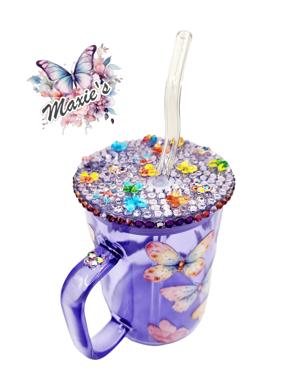 Image of Butterfly Dream 17oz. Glass Mug