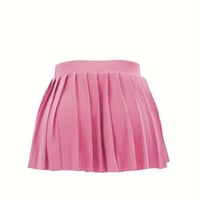 Image 1 of Get em’ girl pleated mini skirt (light pink)