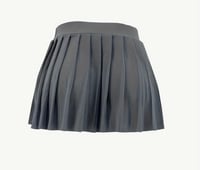 Image 1 of Get em’ girl pleated mini skirt (grey)