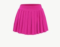 Image 3 of Get em’ girl pleated mini skirt (hot pink)