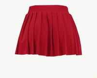 Image 3 of Get em’ girl pleated mini skirt (red