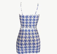 Image 2 of Houndstooth mini skirt set