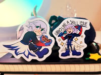 Image 1 of cringelord of all evil - riku stickers