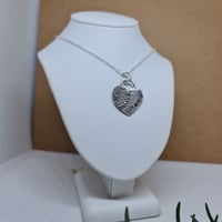 Image 3 of Silver Boho Mum Heart Pendant (SJ063)