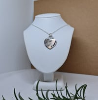 Image 4 of Silver Boho Mum Heart Pendant (SJ063)