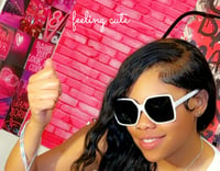 Image 4 of Blossom girl sunglasses (white)