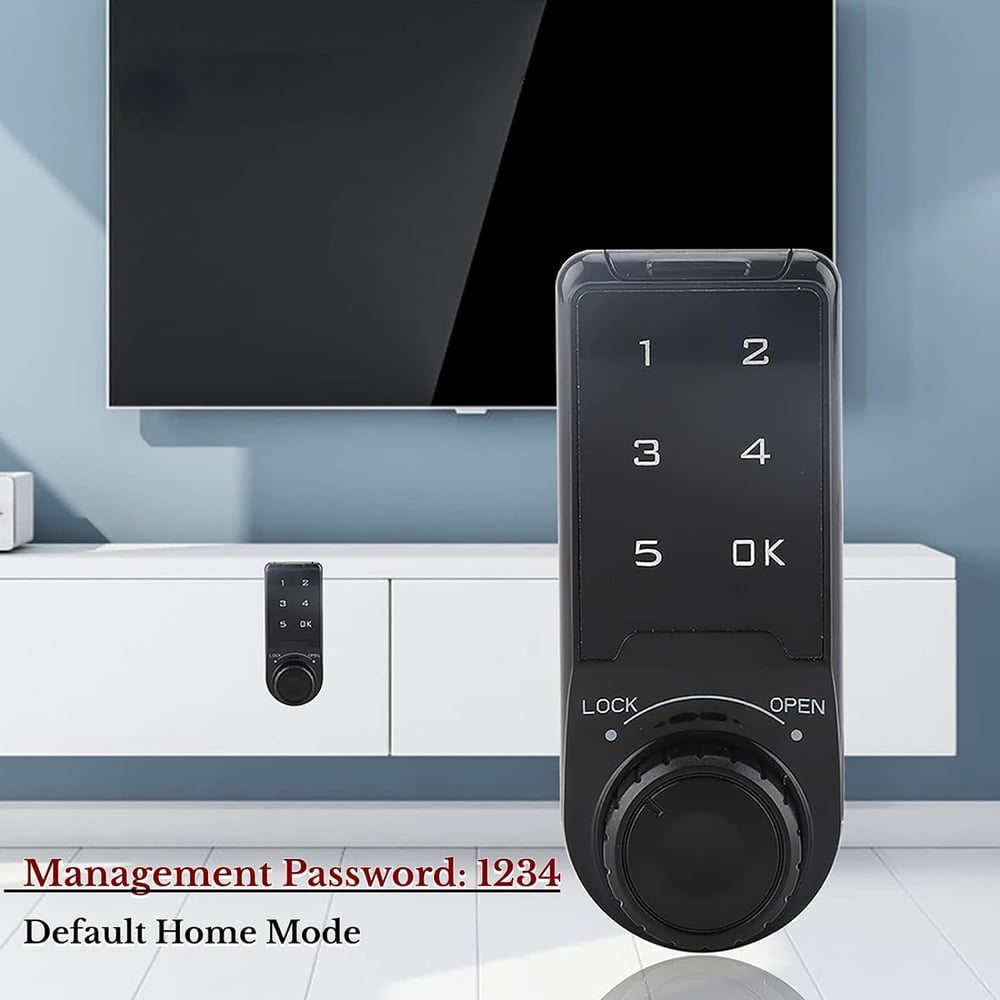 Smart Electronic Password Door Lock Touch Screen Digital Security Anti-theft Wooden Cabinet Keypad