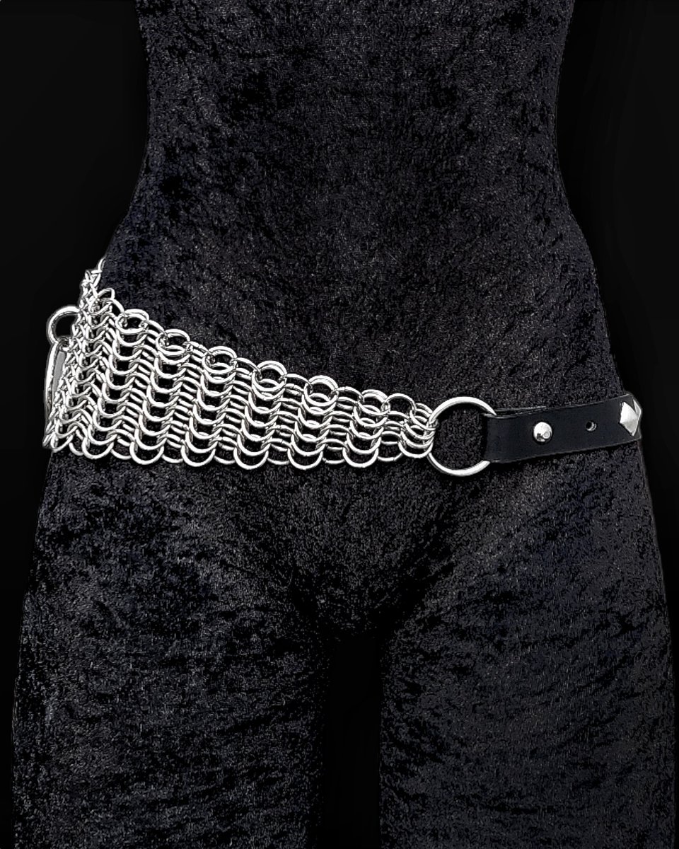 m*様 Chainmail belt opium archive goth gr Chainmail Belt | Gidho Leather & Jewelry