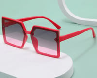 Image 1 of Block em’ all sunglasses (red)