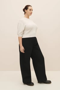 Image 2 of kowtow Quinn top light grey marle