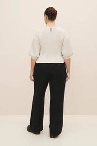 Image 3 of kowtow Quinn top light grey marle