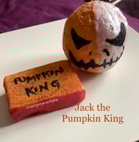 Image 1 of Jack the Pumpkin King Gift Set Nightmare Before Christmas Handmade Vegan Bathbomb Soap Halloween 