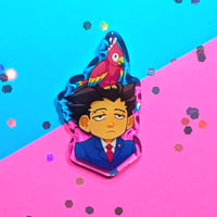 AA Polly Phoenix Acrylic Pin