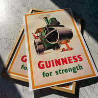 Image 1 of Guinness for Strength - Steamroller | Wilk - 1951 | Drink Cocktail Poster | Vintage Poster