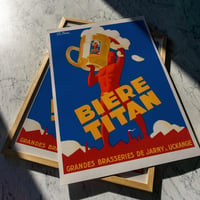 Image 1 of Biere Titan | Gabrielle Favre - 1933 | Drink Cocktail Poster | Vintage Poster