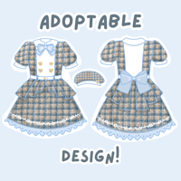 Image 1 of Adoptable Blue Star Outfit!