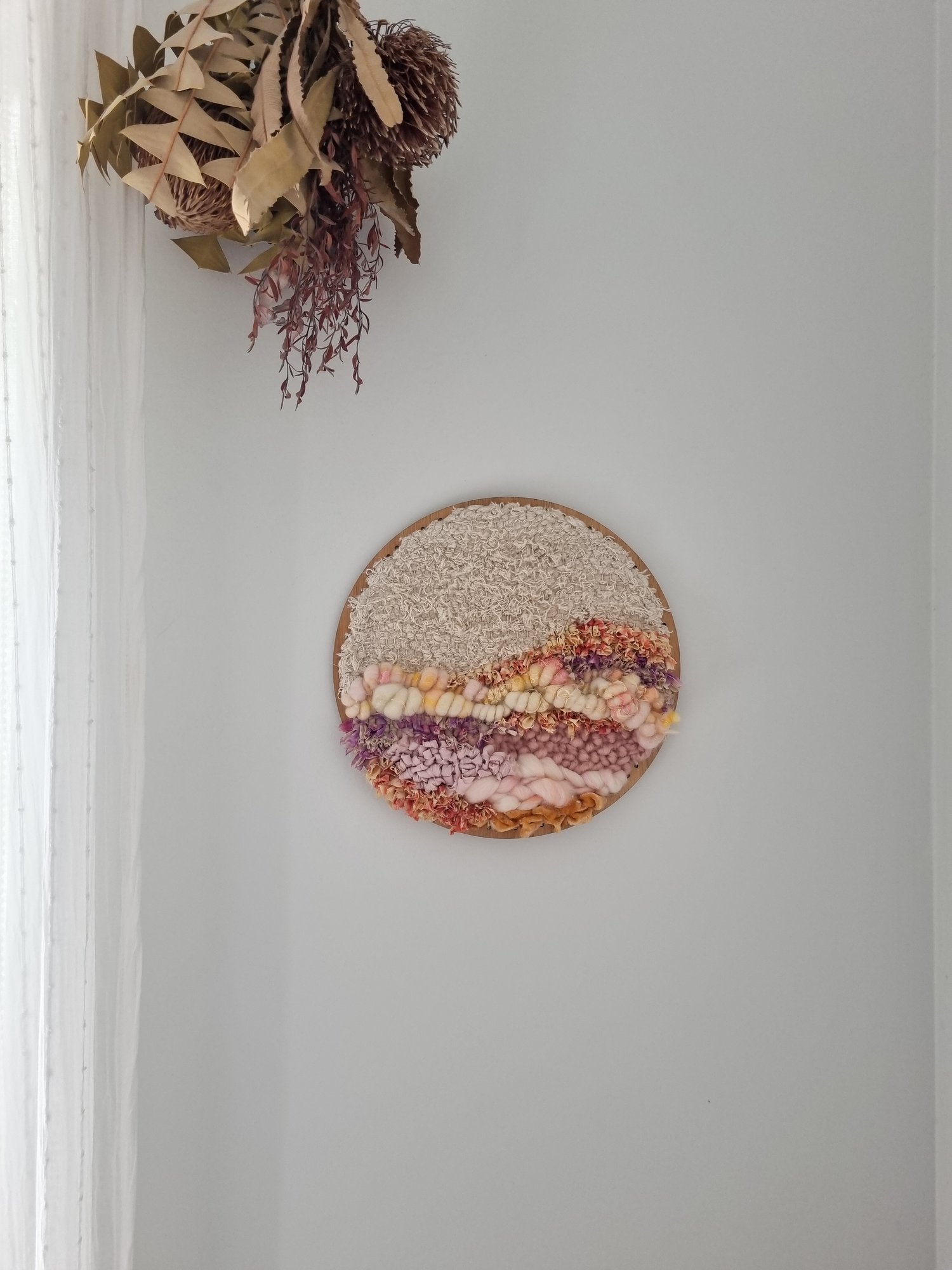 Image of **Reserved** Round Wall Hanging - GLIMMER