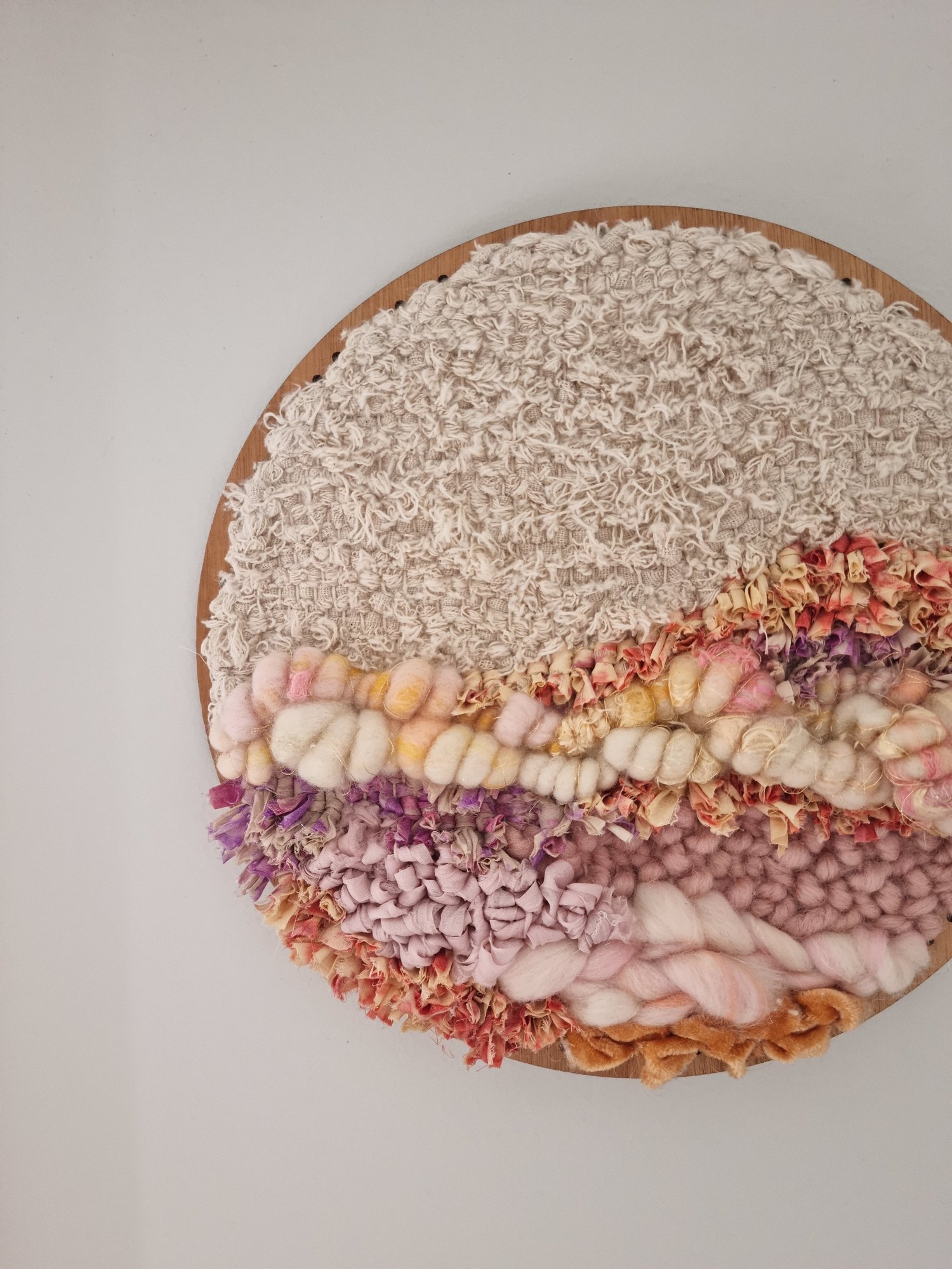 Image of **Reserved** Round Wall Hanging - GLIMMER