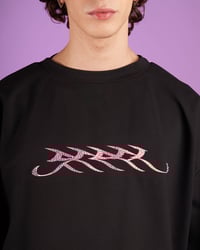 Image 4 of COTTON T-SHIRT WITH RHINESTONES