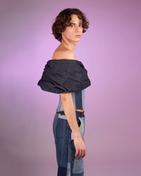 Image 2 of UNISEX PATCHWORK DENIM CORSET