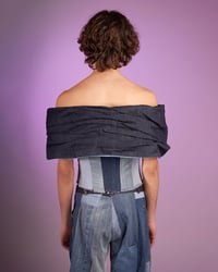 Image 3 of UNISEX PATCHWORK DENIM CORSET