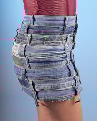 Image 2 of DENIM WAISTBAND MINISKIRT