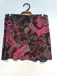Black/pink paisley medium KAT Skirt 