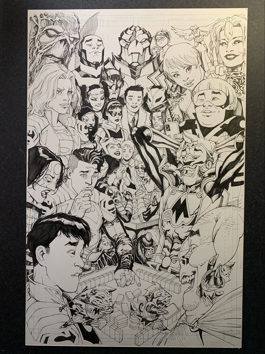 Image of ACTION COMICS COVER AAPI MONTH VARIANT original art