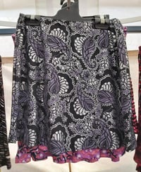 Black/silver paisley KAT skirt small