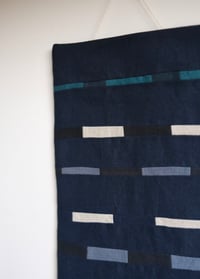 Image 3 of Navy Striations Wall Hanging