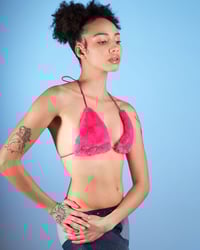 Image 2 of PINK FAUX FUR TOP