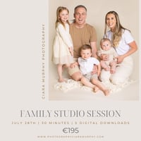 JULY 28TH - FAMILY STUDIO SESSION