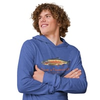 Image 4 of Tide & Timber Co. Rainbow Trout Fishing - Hooded long-sleeve tee