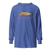 Image 3 of Tide & Timber Co. Rainbow Trout Fishing - Hooded long-sleeve tee