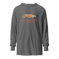 Image 5 of Tide & Timber Co. Rainbow Trout Fishing - Hooded long-sleeve tee