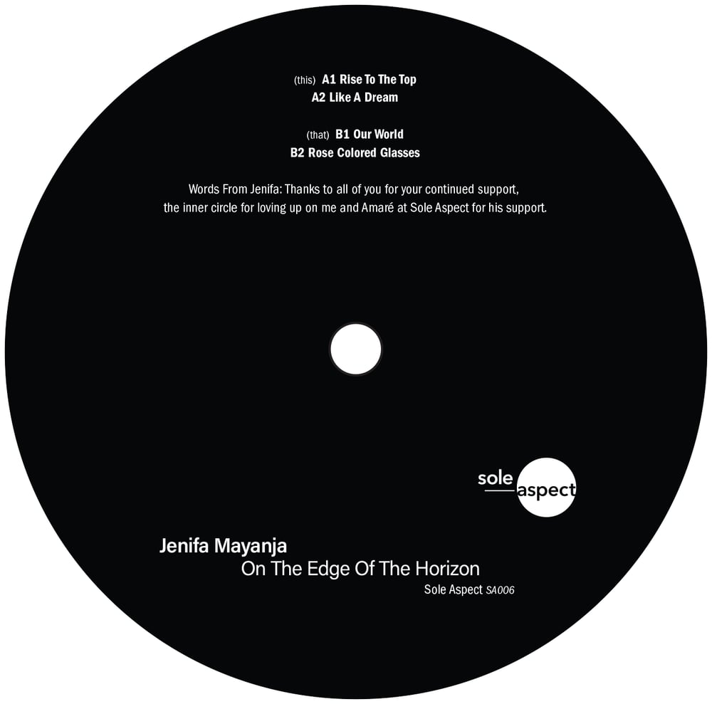 Image of SA006: JENIFA MAYANJA - ON THE EDGE OF THE HORIZON EP 12"