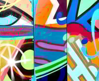 Image 1 of Live and Let Live (Triptych) by John "CRASH" Matos