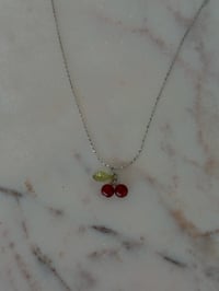 Image 4 of Carnelian Cherry Necklace