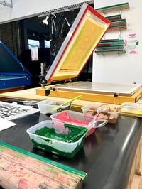 Experimental Screen printing workshop with Bronte Teal