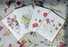 Botanical Cards x 4