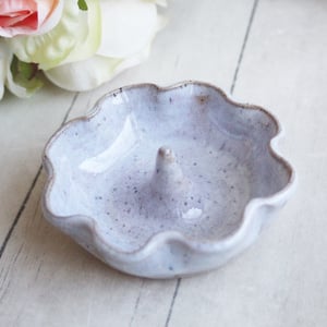 Image of Ring Holder, Ceramic Ring Dish Handmade Pottery, Engagement Gift Made in USA