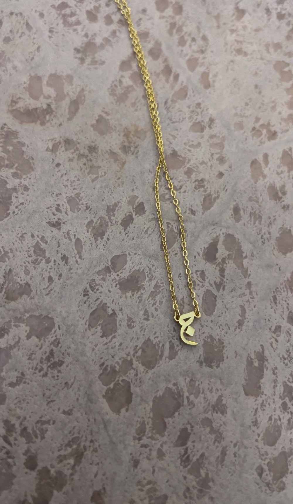 Minimalist Danity Initial Necklace