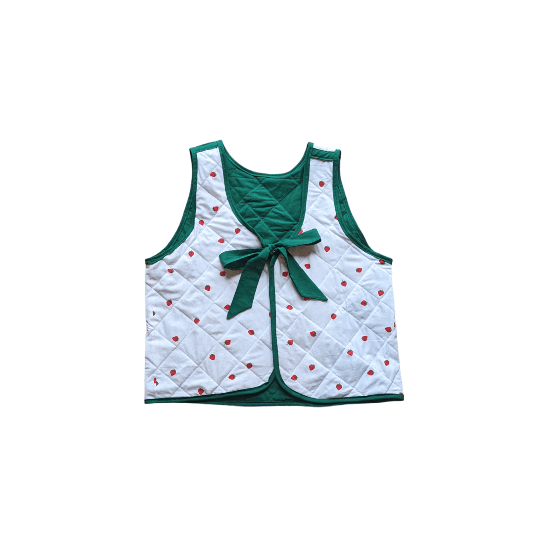 Image of CATCALL: THE STRAWBERRY REVERSIBLE QUILTED GILET