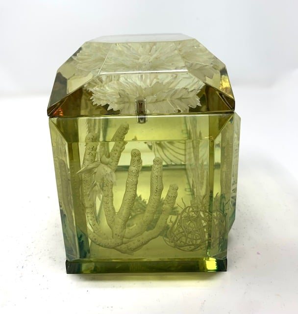 Image of Demi Victorian Lucite Box- Desert Themed- Custom Order Only