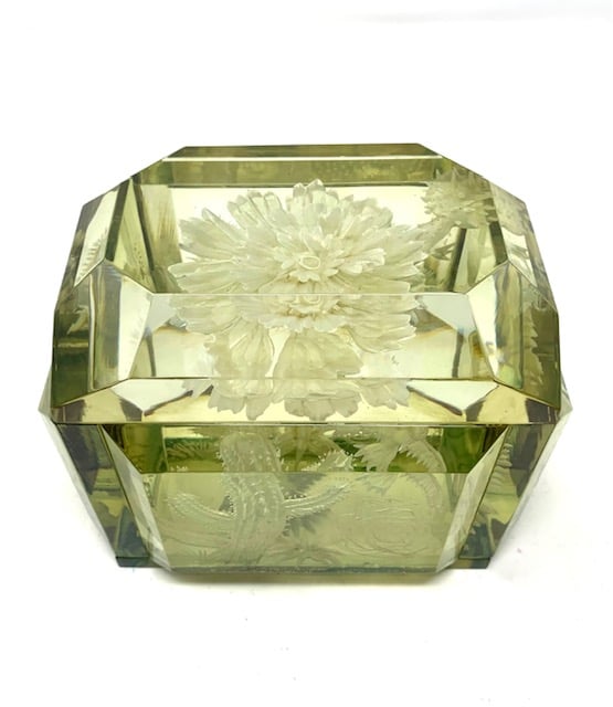 Image of Demi Victorian Lucite Box- Desert Themed- Custom Order Only